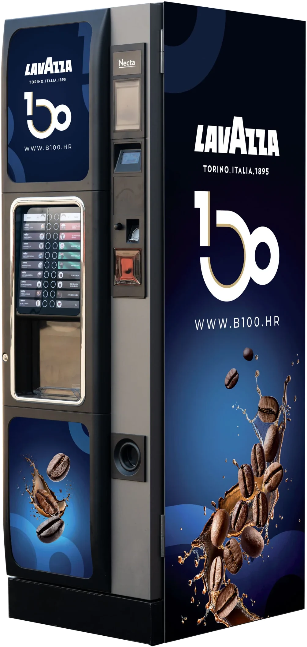 Samoposlužni aparat za kavu Lavazza Necta Opera s B100 oblogom